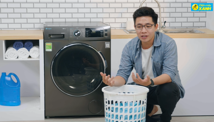 HDSD Máy giặt Casper 9.5kg (WF-95I140BGB)