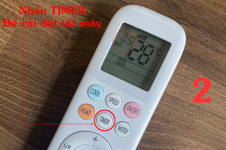 Chế độ hẹn giờ được sử dụng để hẹn giờ bật hoặc tắt điều hòa theo nhu cầu sử dụng người dùng