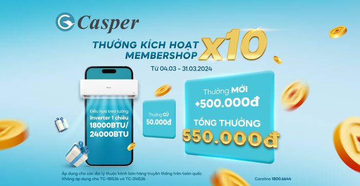 Tăng thưởng kích hoạt membershop x10: Thêm lợi ích – Vạn niềm vui