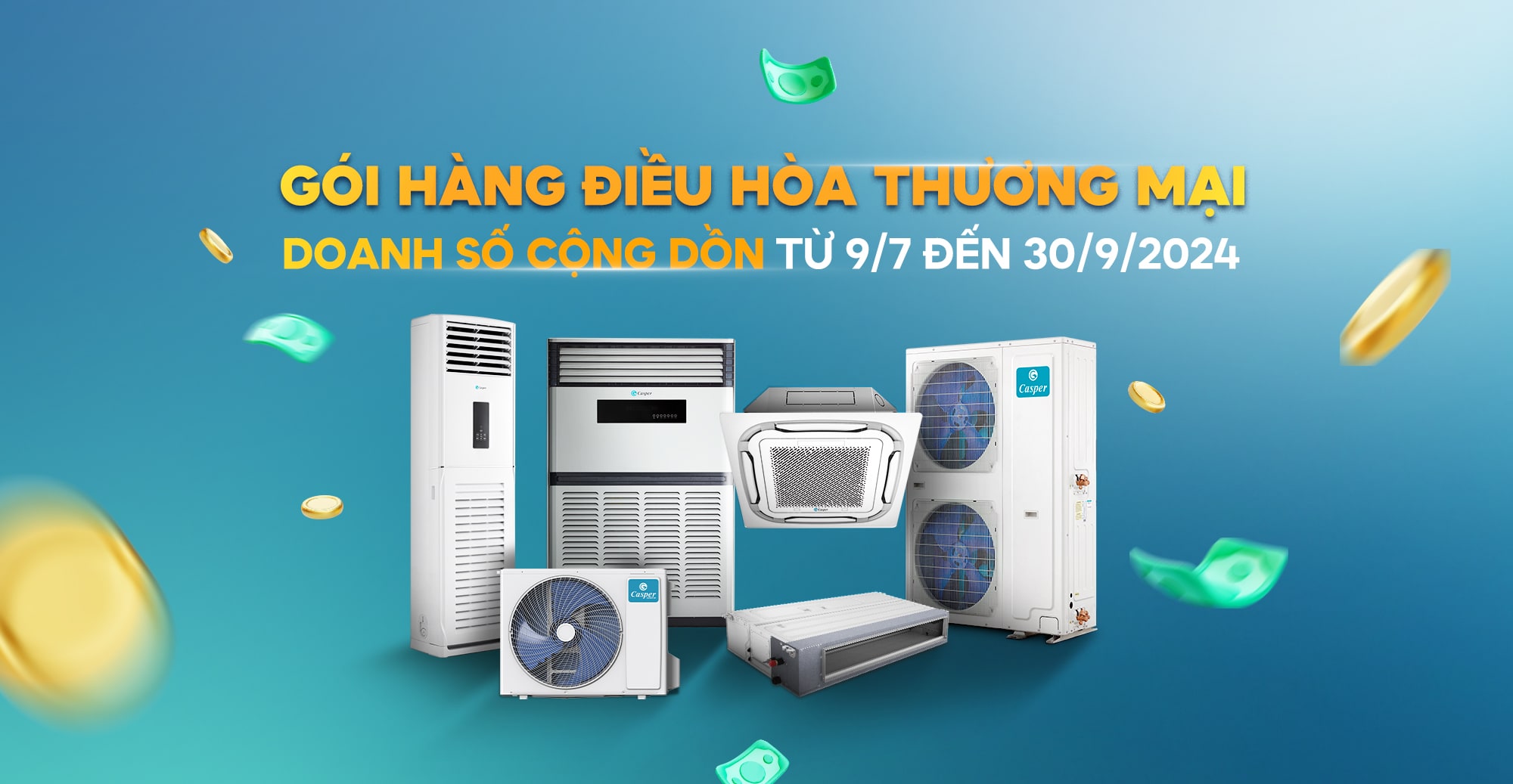 Gói hàng điều hoà thương mại Casper