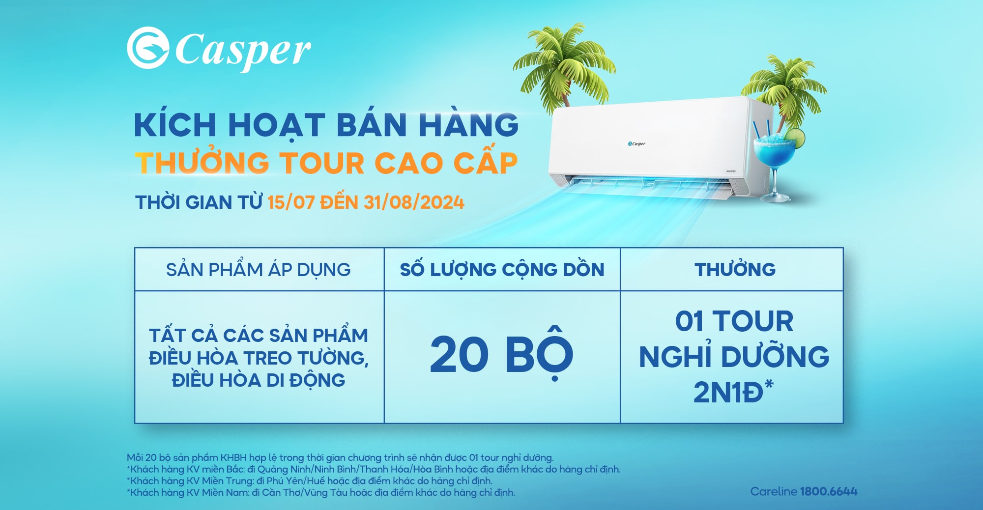 Chương trình kích hoạt bán hàng thưởng tour cao cấp