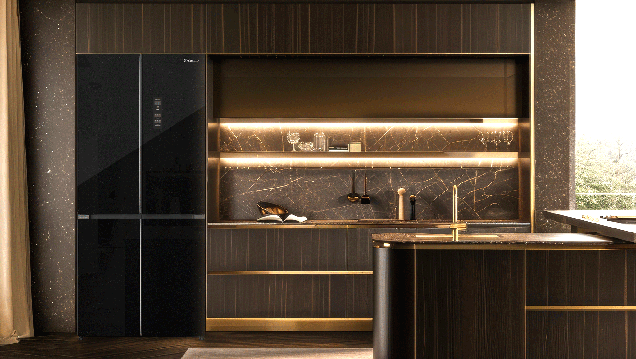 Thiết kế của tủ lạnh Casper RM-D540SBS