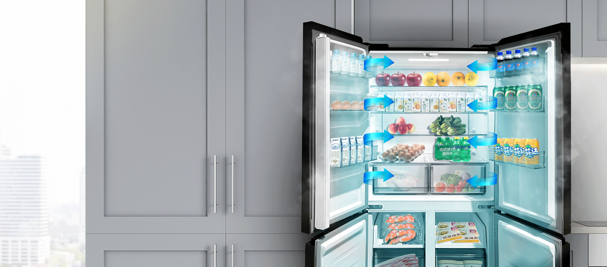 Hệ thống làm lạnh đa chiều Multi AirFlow