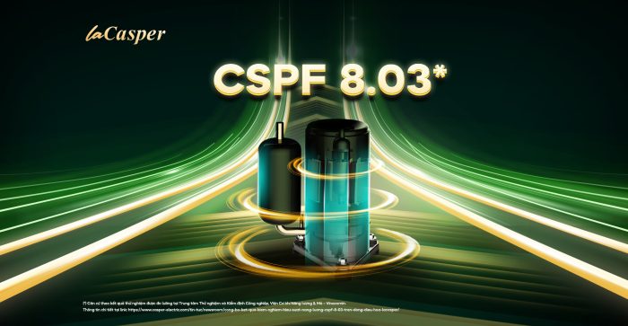 Công bố kết quả kiểm nghiệm hiệu suất năng lượng CSPF 8.03 trên dòng điều hoà LaCasper