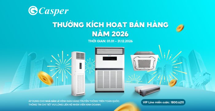 THƯỞNG KÍCH HOẠT BÁN HÀNG LÊN TỚI 1.500.000Đ/ BỘ ĐIỀU HÒA THƯƠNG MẠI*