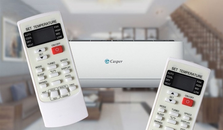 Nguyên nhân điều hòa Casper không hiển thị nhiệt độ trên giàn lạnh có thể do bạn chưa hiểu rõ các nút bấm của điều khiển